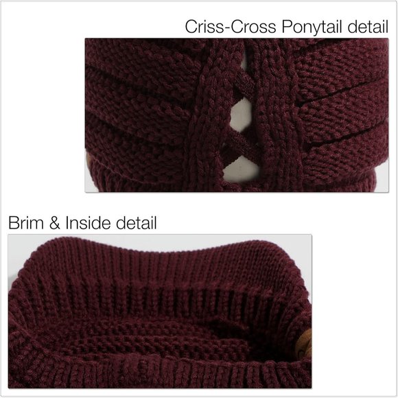 Hatsandscarf Exclusives Women\'s Ribbed Knit Hat with Brim